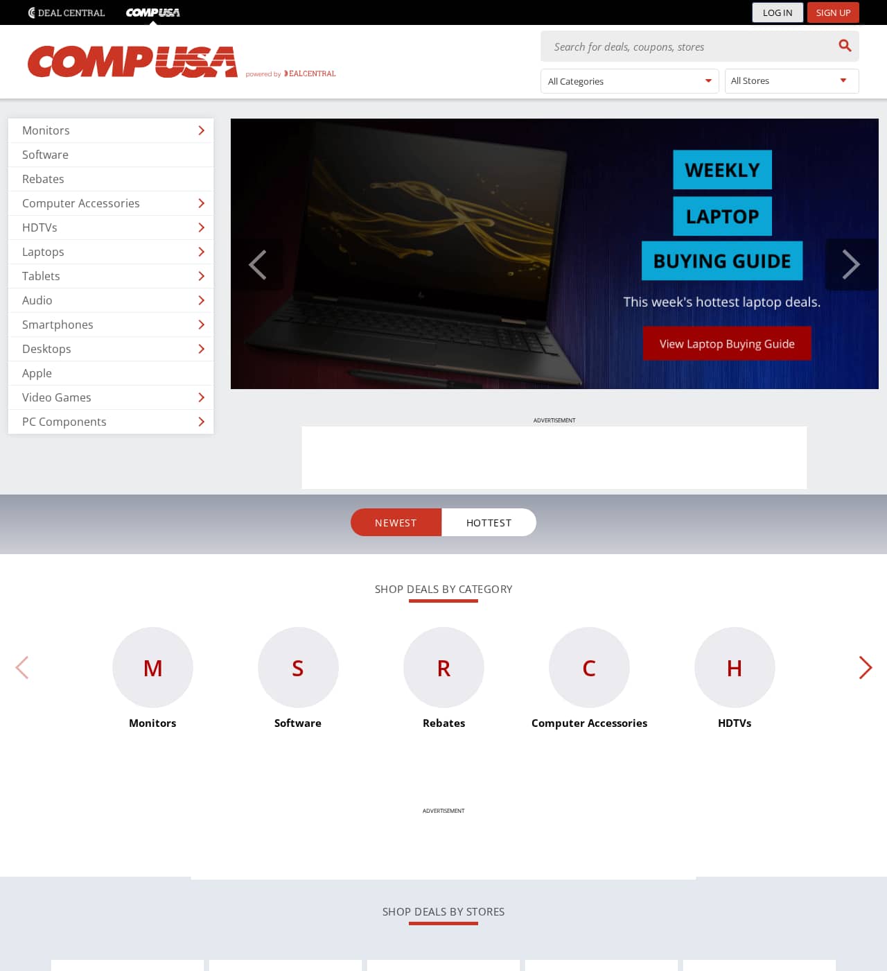 Screenshot of http://compusa.com/ as archived Feb 25, 2019