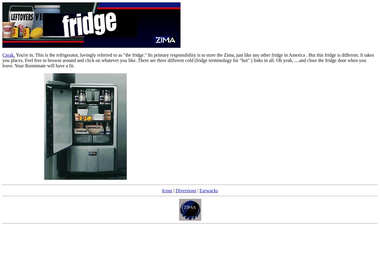 Screenshot of http://zima.com/openfr.html as archived Oct 12, 1996